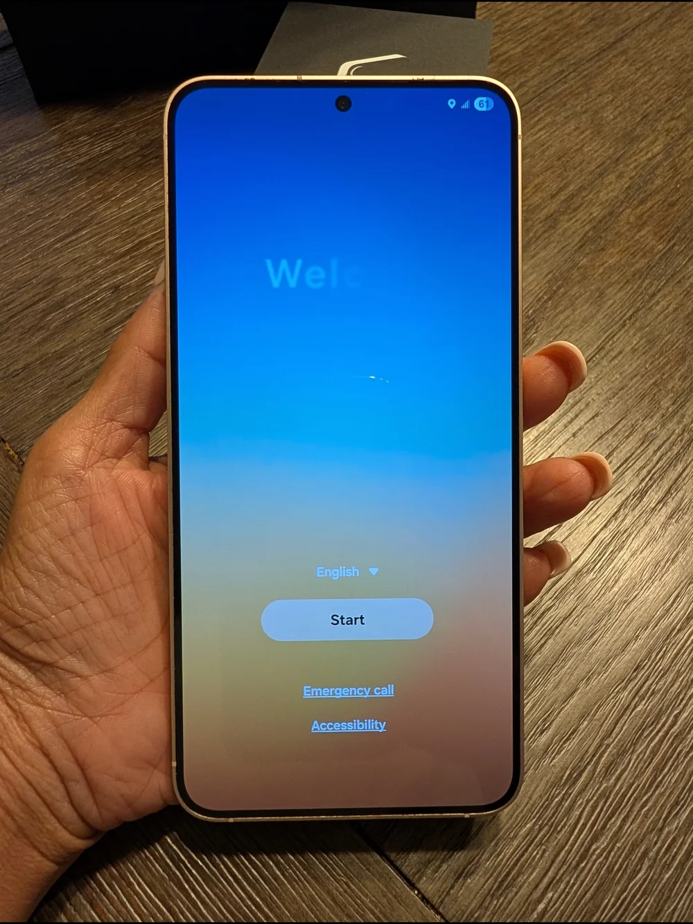 Samsung s25+ Rose Gold